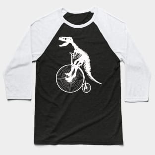 T rex fossil ride a vintage bike Baseball T-Shirt